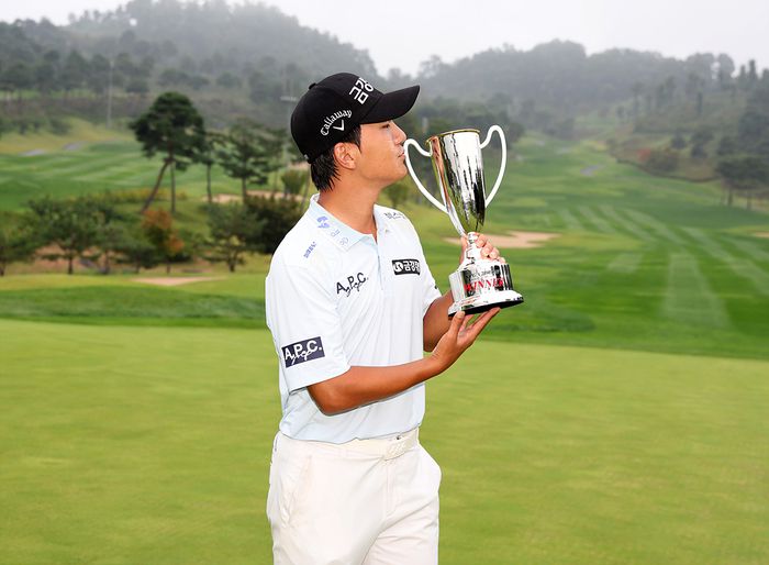 옥태훈이 4일 열린 KPGA 경북오픈 최종 라운드에서 우승을 차지했다. 사진 | KPGA