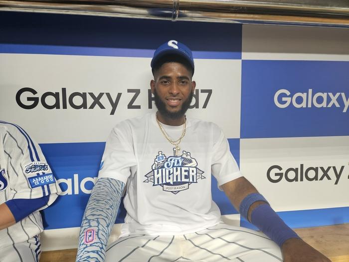 삼성 디아즈가 30일 대구삼성라이온즈파크에서 열린 2025 KBO리그 KIA전 승리 후 인터뷰에 응했다. 대구 | 김동영 기자 raining99@sportsseoul.com