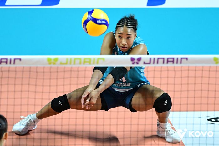 리시브하는 레이나.제공 | 한국배구연맹