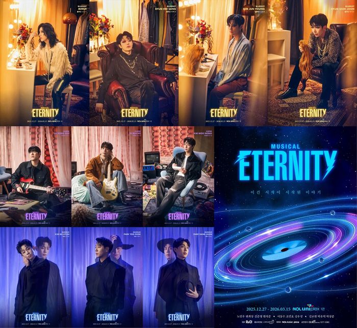 창작 뮤지컬 ‘이터니티’가 초연의 흥행을 이끈 주역들, 신선한 매력을 더할 뉴 캐스트와 함께 12월27일 NOL 유니플렉스 1관에서 개막한다. 사진 | 알앤디웍스