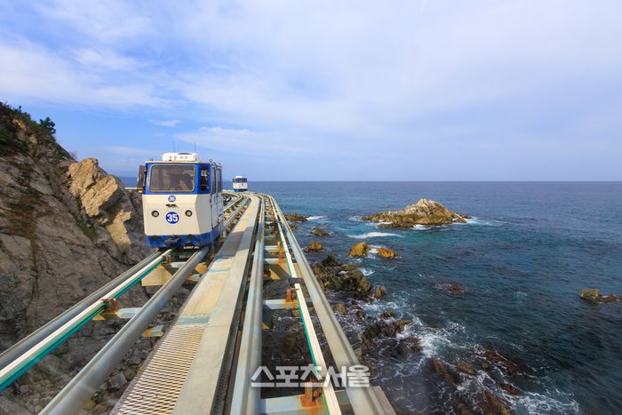 울진 죽변해안스카이레일. 울진 | 원성윤 기자 socool@sportsseoul.com
