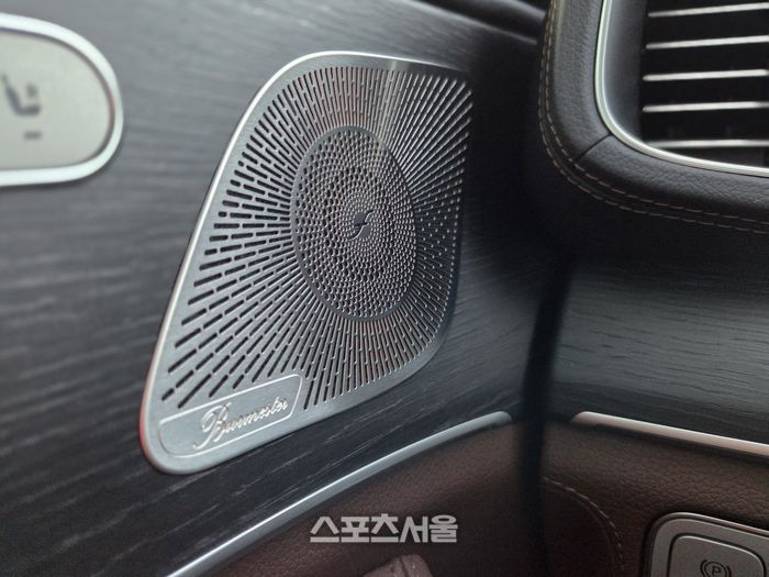 벤츠 GLS580은 부메스터 서라운드 사운드 시스템이 탑재된다. 13개의 스피커로 590W 출력을 낸다. 양평 | 원성윤 기자 socool@sportsseoul.com