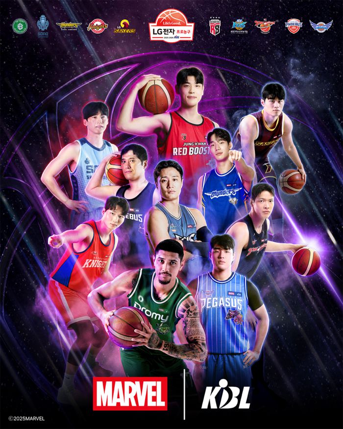 한국농구연맹(KBL)은 월트디즈니 컴퍼니 코리아(이하 디즈니코리아)와 협업해 마블(MARVEL) 테마의 다양한 프로그램을 진행한다. 사진 | KBL