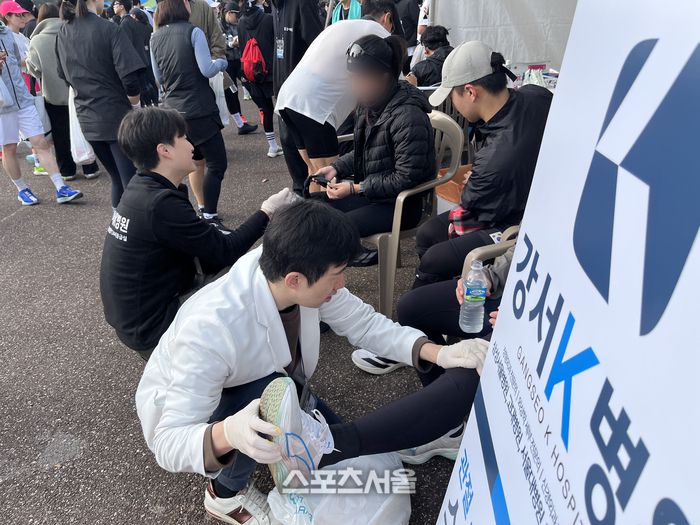 2025 스포츠서울 하프마라톤 공식 의료지원 강서K병원 의료지원팀