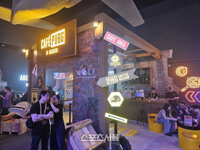 펍지 유나이티드 팬존에 마련된 카페 펍지 모습. 방콕 | 강윤식 기자 skywalker@sportsseoul.com