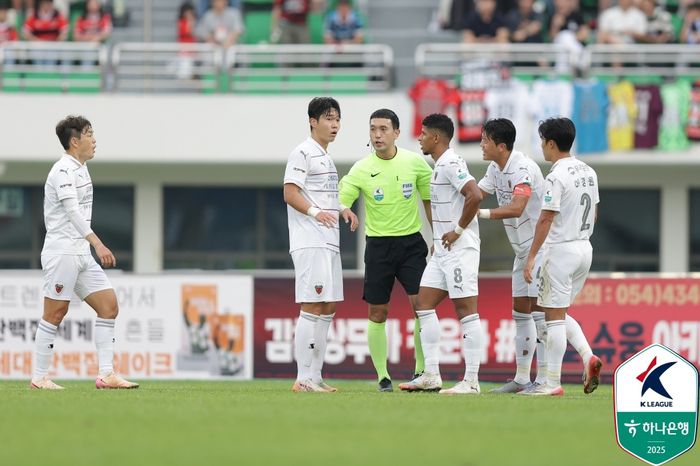 대한축구협회 심판 규정을 위반하고 무단으로 언론 인터뷰에 응한 김우성 심판.제공 | 한국프로축구연맹
