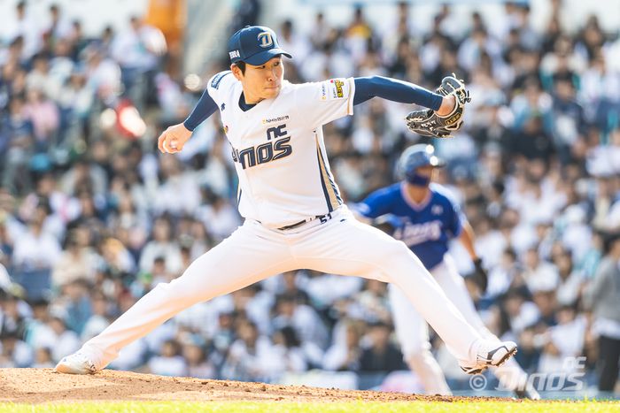 이재학이 선발 등판해 역투하고 있다. 사진 | NC 다이노스