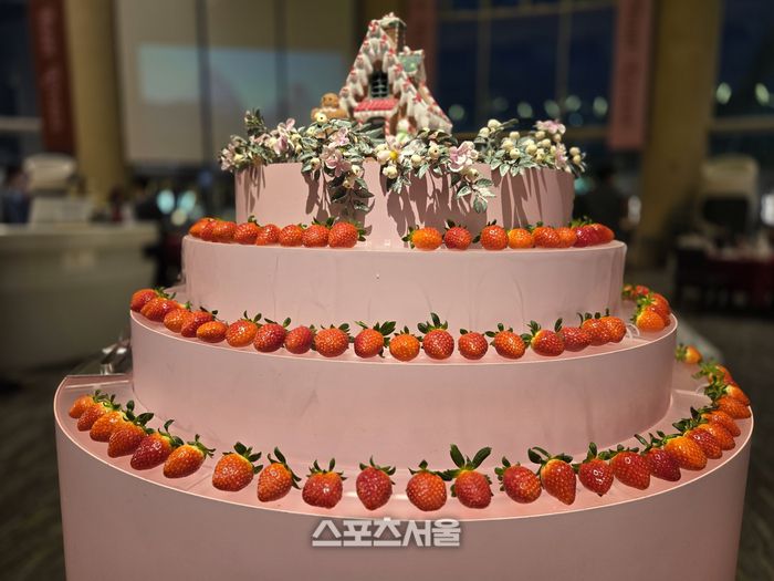 3일 오후 강원 홍천 소노펠리체에서 열린 딸기 뷔페의 모습. 홍천 | 원성윤 기자 socool@sportsseoul.com