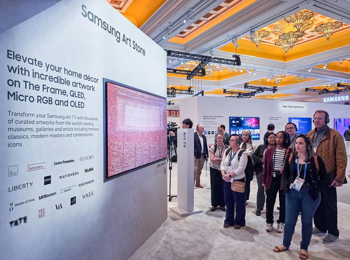 ‘CES 2026’ 삼성전자 단독 전시관에 설치된 삼성전자 OLED ‘S95H’. 사진 | 삼성전자