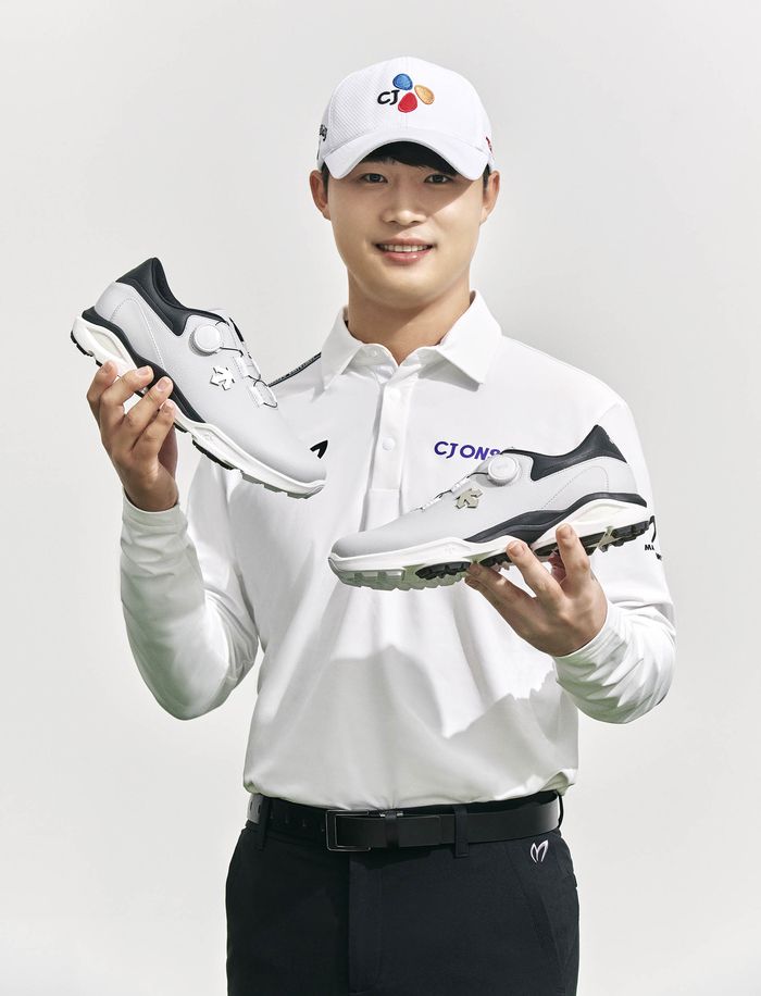 KPGA투어 ‘영건’ 기수 배용준도 팀 데상트골프로 새 시즌을 치른다. 사진 | 데상트코리아