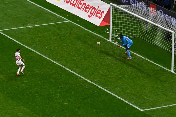 모로코 공격수 브라힘 디아즈가 페널티킥을 실축했다. 사진 | AFP연합뉴스