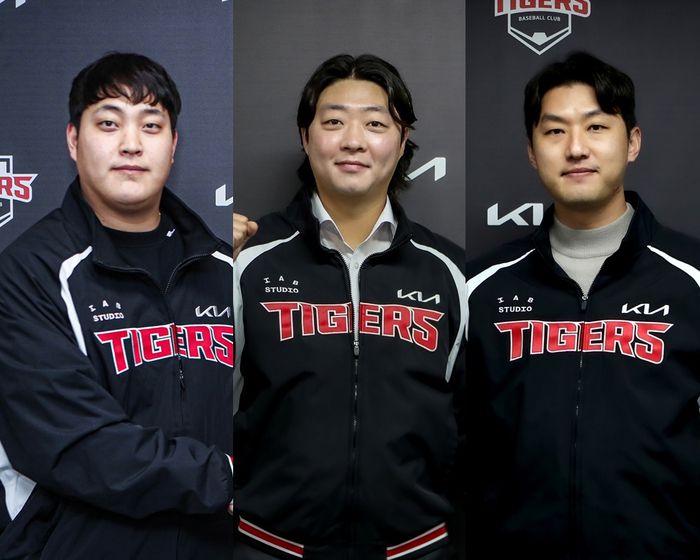 KIA가 21일 FA 조상우와 김범수, 자유계약선수 홍건희와 나란히 계약을 체결했다. 사진 | KIA 타이거즈
