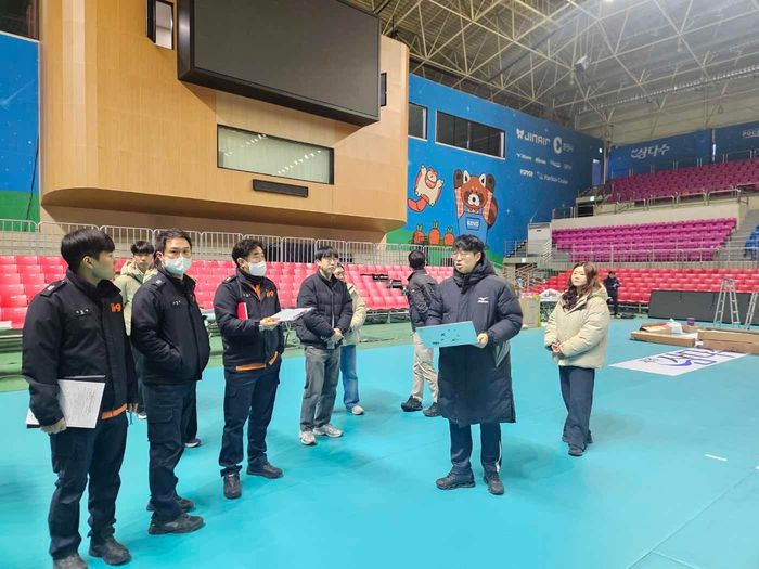 춘천시 V-리그 올스타전 안전점검.  사진|춘천시청