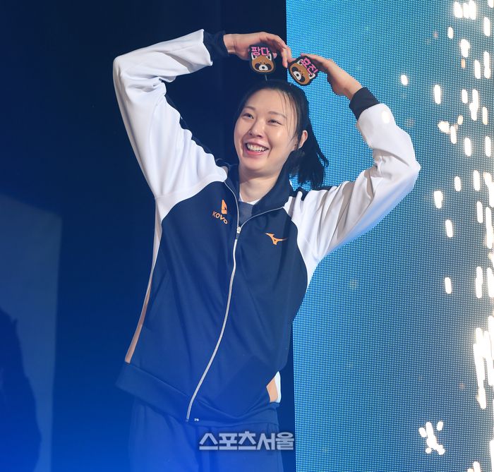 양효진이 25일 춘천 호반체육관에서 열린 2025-2026 V-리그 올스타전에 입장하고 있다. 2026. 1. 25.춘천 | 최승섭기자 thunder@sportsseoul.com