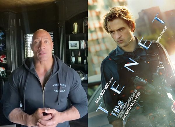 드웨인 존슨, 로버트 패틴슨 / 사진=드웨인 존슨 인스타그램, 테넷