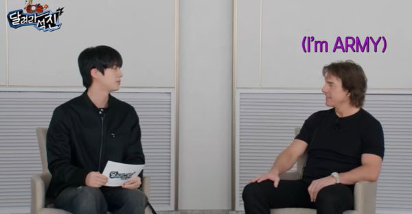 방탄소년단 진 톰 크루즈 / 사진=유튜브채널 달려라 석진 캡처